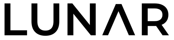 Black 'LUNAR' logo on a white background